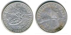40 centavos (50th Anniversary of the Republic) from Cuba