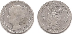 1/10 gulden from Curaçao
