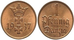 1 pfennig from Danzing