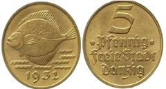 5 pfennig from Danzing