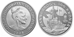 500 kroner (Yate Real Dannebrog) from Denmark