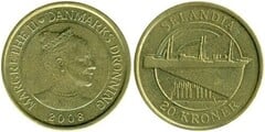 20 kroner (Barco MS Selandia) from Denmark