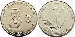 10 centavos (Jaime Roldós) from Ecuador