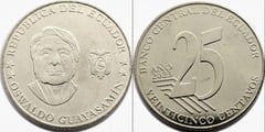 25 centavos (Oswaldo Guayasamín) from Ecuador