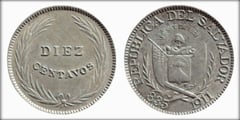 10 centavos from El Salvador