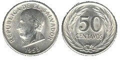 50 centavos (José Matías Delgado y de León) from El Salvador