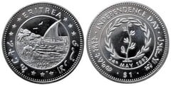 1 dollar (Independence Day) from Eritrea
