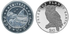 10 dollars (Buho del Cabo) from Eritrea