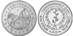 10 dollars (Día de la Independencia) from Eritrea