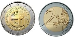 2 euro (10 Aniversario de la Adhesión de la República Eslovaca a la Unión Europea) from Slovakia