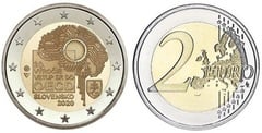 2 euro (20 Aniversario de la Adhesión de Eslovaquia a la OCDE) from Slovakia