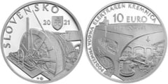 10 euro (100th Anniversary of the subway hydroelectric power plant in Kremnica) from Slovakia