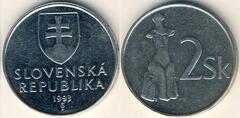 2 koruna from Slovakia