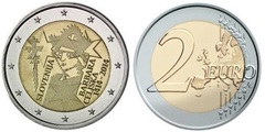2 euro (600 Aniversario de la Coronación de Barbara Celjska) from Slovenia