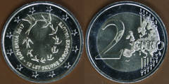 2 euro (10 Aniversario del Euro en Eslovenia) from Slovenia