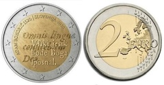 2 euro (500 Aniversario del Nacimiento de Adam Bohorič) from Slovenia