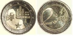 2 euro (100 Aniversario del Nacimiento de Franc Rozman-Stane) from Slovenia