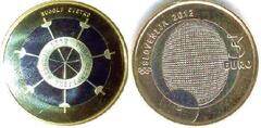 3 euro (100 Aniversario de la Primera Medalla Olimpica) from Slovenia