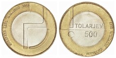 500 tolarjev (Year of People with Disabilities) from Slovenia