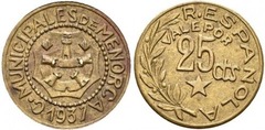 25 céntimos (Menorca) from Spain-Civil War