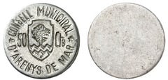 50 centimos  (Arenys de Mar) from Spain-Civil War