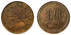 10 Centimos (Puebla de Cazalla) from Spain-Civil War