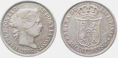 40 céntimos de escudo (Elizabeth II) from Spain