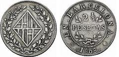 2 1/2 pesetas (José I Bonaparte) from Spain
