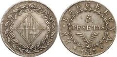5 pesetas (José I Bonaparte) from Spain