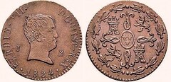 2 maravedíes (Ferdinand VII) from Spain