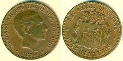 10 céntimos (Alfonso XII) from Spain