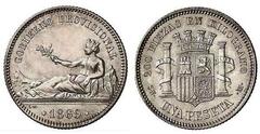 1 peseta (Gobierno Provisional) from Spain