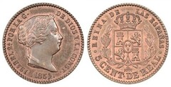 5 céntimos de real (Isabel II) from Spain