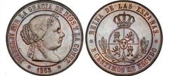 5 centimos de escudo (Isabel II) from Spain