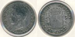 50 céntimos (Alfonso XIII) from Spain