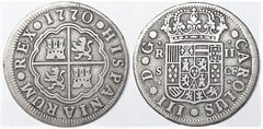 2 reales (Carlos III) from Spain