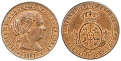 1 centimo de escudo (Isabel II) from Spain