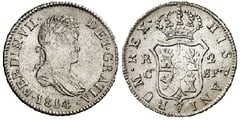 2 reales (Ferdinand VII) from Spain