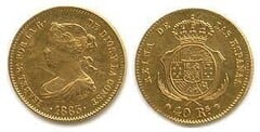 40 reales (Elizabeth II) from Spain