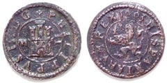 2 maravedíes (Philip III) from Spain