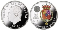 30 euro (50th Anniversary of King Felipe VI) from Spain