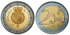 2 euro (50th Anniversary of H.M. Felipe VI) from Spain