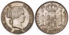 1 escudo (Isabel II) from Spain
