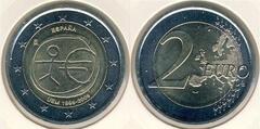 2 euro (10 Aniversario de la Unión Económica Monetaria) from Spain