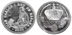 2.000 pesetas (XXV Anniversary of the Proclamation of H.M. Juan Carlos I) from Spain