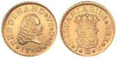 1/2 escudo (Ferdinand VI) from Spain