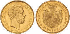 25 pesetas (Amadeo I) from Spain