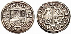 1 real (Felipe III) from Spain