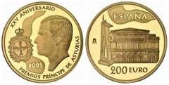 200 euro (25 Aniversario Premios Príncipe de Asturias) from Spain