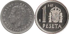 1 peseta (Exposición Numismática-Madrid) from Spain